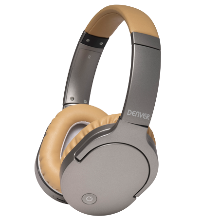 Denver BTN-207 Sand Wireless Active Noise Cancelling Headset - begrænset parti